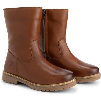 Nexo Damen – Stiefel – Mit Wolle gefüttert – Cognac