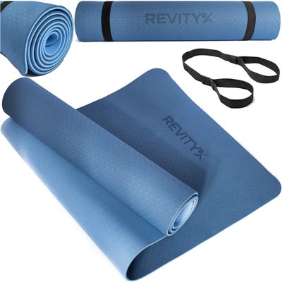 Yogamatte - Rutschfeste Fitnessmatte für Pilates,Yoga Matte mit Tragegurt