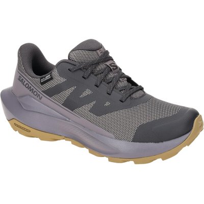 Salomon Elixir Tour Damen Schuhe grau lila Waterproof 475771