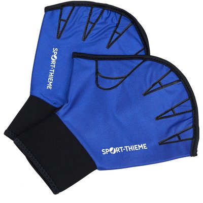 Aqua-Fitness-Handschuhe Offen L, 26,5x19 cm, Blau Schwimmen Unisex Blau