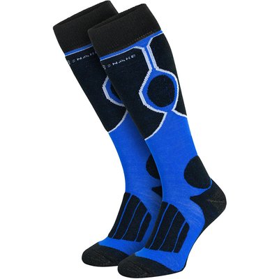 Skisocken 'high protection' | Damen und Herren | gepolstert | Schwarz/Blau