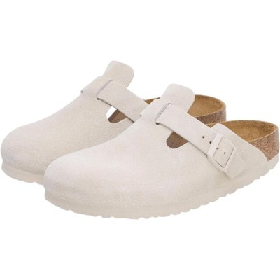 Schuhe Boston Antique White Suede