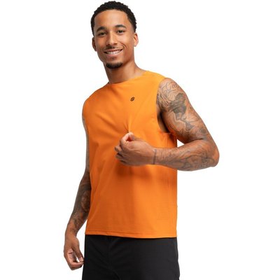 Men Hiking 's trail running tank top Apex Orange Orange