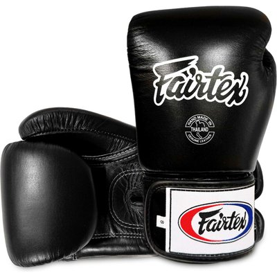 Muay Thai - Handschuhe - Tight-Fit, 3-lagiger Schaum - BGV1 - Schwarz