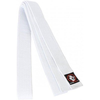 Weiße gestickte Judo-Gürtel