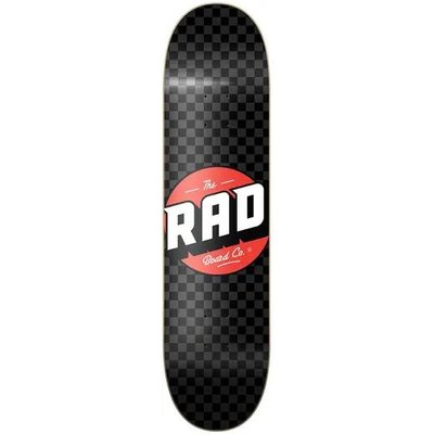 RAD Checker Skateboard Deck - 8.25" - Schwarz/Grau