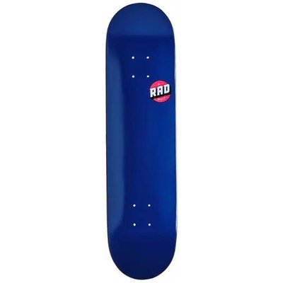 RAD Blank Logo Skateboard Deck - 8" - Blau