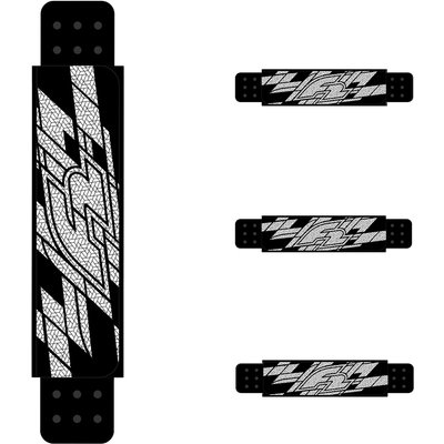 F2 Fußschlaufen 4er Set Schwarz/Weiss