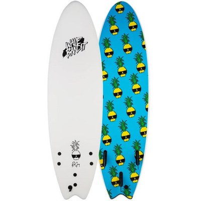 Foamie Surfboard 6'6" Performer x BEN GRAVY - Weiß