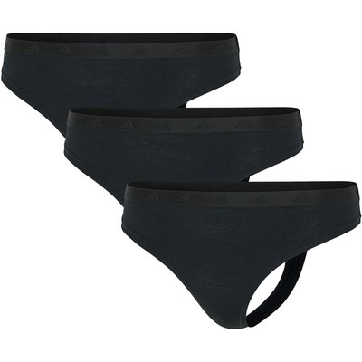 String Damen 3er Pack Stretch-Sport Active Essential Low Rise Thong 3P