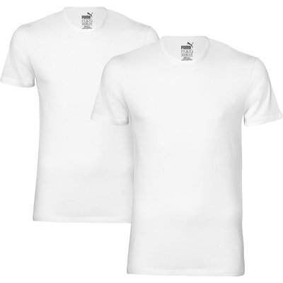 2 er Pack Puma Basic Crew T-Shirt Men Herren Unterhemd Rundhals