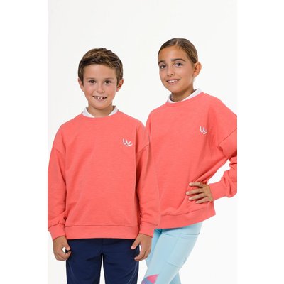 Unisex-Golfsweatshirt in Koralle ohne Kapuze