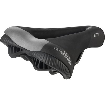 ST 1 Superflow FeC Sattel aus Aluminium, schwarz