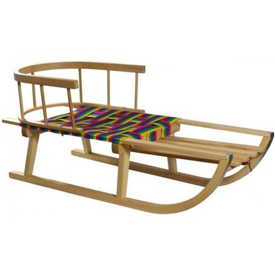 Holzschlitten MASTER 90 cm mit Kabine