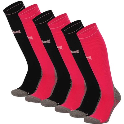 Laufsocken Kompression 6er-Pack Multi Rosa