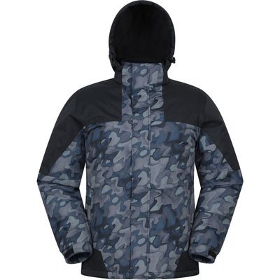 Herren Skijacke Gemustert Wasserabweisend Warmfutter - Shadow II