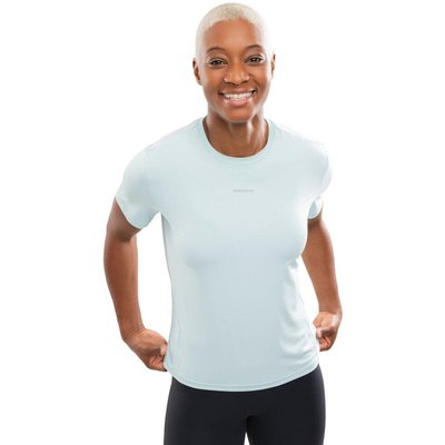 Women Fitness 's short sleeve running t-shirt Singapore Mint Blue