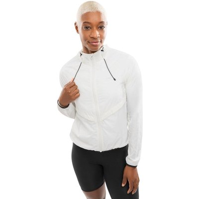 Women Fitness 's windbreaker running jacket Alia White White