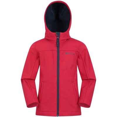 Kinder Wandern Softshelljacke Wasserabweisend Winddicht Kapuze - Exodus