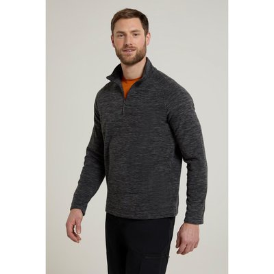 Herren Wandern Microfleece-Jacke Halber Reißverschluss Leicht - Snowdon II
