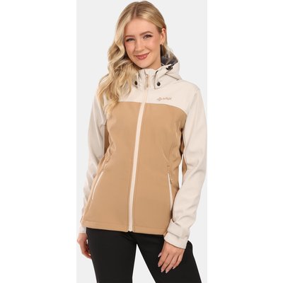 Damen Softshelljacke Kilpi Ravia-W Beige, wasserdicht und winddicht