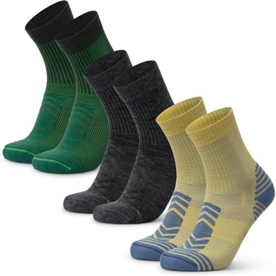 Wandersocken 3er Pack Leicht Merinowolle Atmungsaktiv Warm
