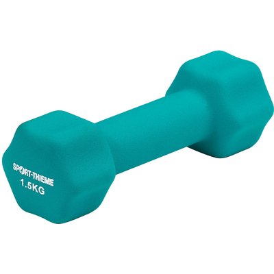 Fausthantel Neopren 1,5 kg Türkis Gewichtheben Unisex Türkis