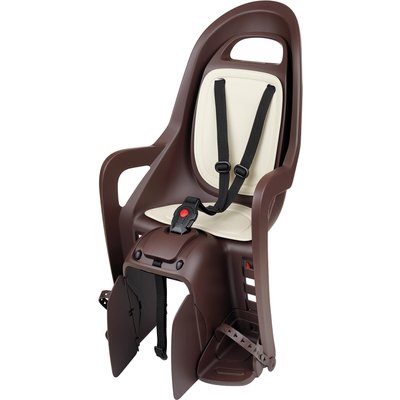 Hinterer Fahrradsitz für Gepäckträger Groovy XR Dunkelbraun und Braun