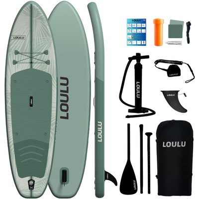 Loulu Olive SUP Board Komplettset – Stabiles Aufblasbares SUP-Board