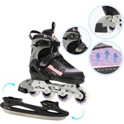 Kinder-Inlineskates ATTABO Bladeroll 2 in 1 verstellbar