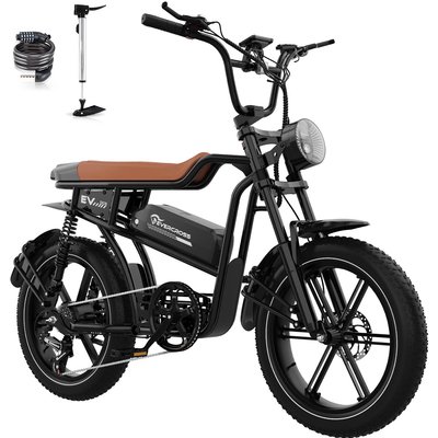 MTB E-Bike Elektrofahrrad-20”x4,0-Doppelfederung-48V15.6Ah Akku-NFC-APP-EK30