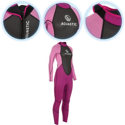 Damen Surf-Schaumstoff AQUASTIC aus 3/2 mm Neopren WAVEY