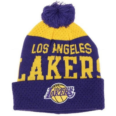 NBA Los Angeles Lakers Jungen Beanie Mütze Violett/Gelb