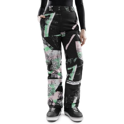 Women Winter sports snowboard pants P1-W Groove Multicolor