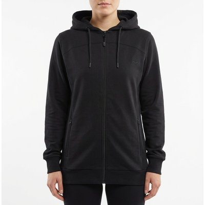 Oversize-Trainingsjacke mit schwarzer Kapuze