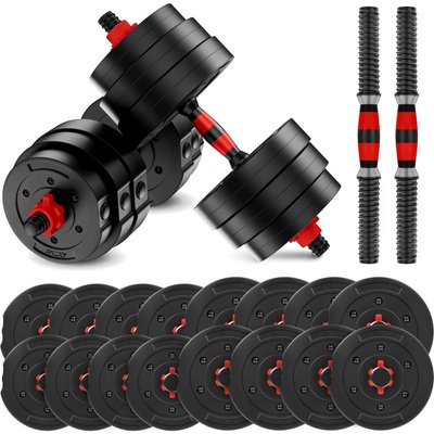 Verstellbare 4FIZJO Bitumenhanteln für Krafttraining 2×15 kg