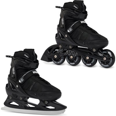Rollschuhe Eiskunstlaufschuhe 2in1 Verstellbare Profession PLUS Speed Lacing