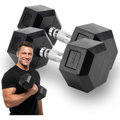 XTREXO Hex gummierte Hantel 10 kg