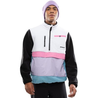 Men 's half-zip fleece pullover Vinicunca White White