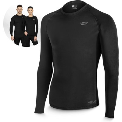 Wärmeshirt unisex 4FIZJO ACTIVE HEAT – schwarz