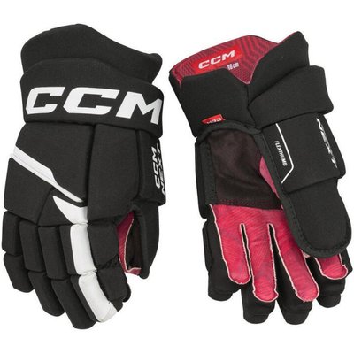 CCM Next Junior Eishockeyhandschuhe, 11"/28 cm, Weiß/Schwarz