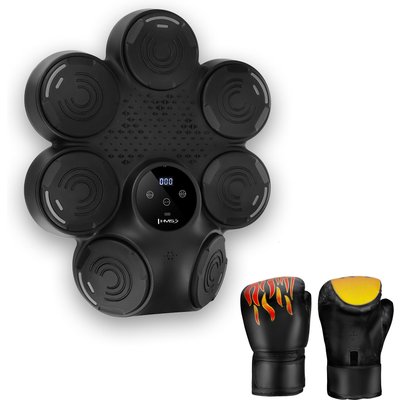 Elektronische Box-Zielscheibe HMS TB30 LED mit Bluetooth und Handschuhen
