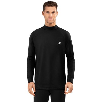 Men Winter sports thermal base layer top SLUSH Black Black
