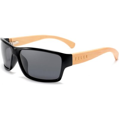 Sonnenbrille aus Holz Feler 2059-1 Unisex, Größe 60 mm