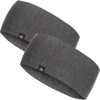 Merino Stirnbänder 2 Pack Warm Atmungsaktiv Doppellagig Unisex Kaltes Wetter