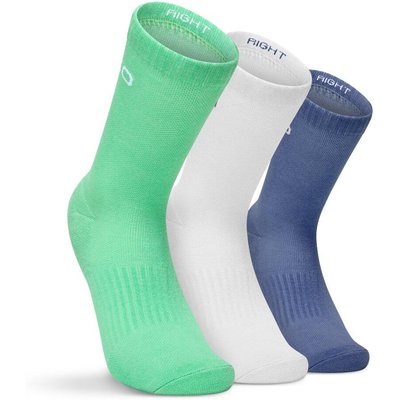 Men & Women Padel crew socks 3-pack Vira Celestial White
