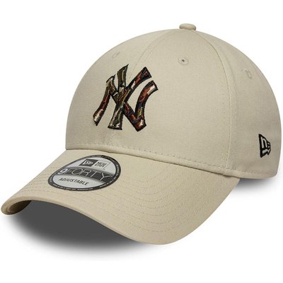 New Era 9FORTY New York Yankees MLB Outline Camo light beige