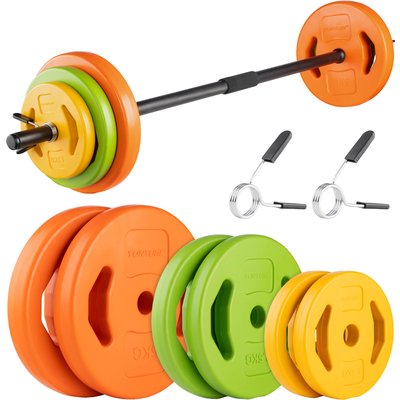 Aerobic Pump Set 20 kg – Hantelset mit Stange und 6 Gewichtsscheiben