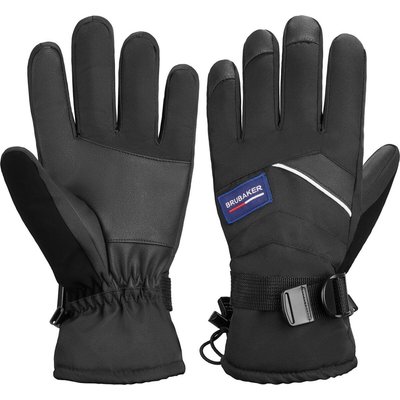 BRUBAKER Winterhandschuhe wasserdicht/winddicht - Ski/Snowboard - Größe L/XL