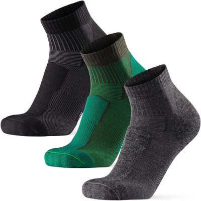 Wandersocken Merinowolle Low Cut leicht 3 Paar